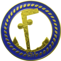 Masonic Royal And Select Master Cut-Out Car Emblem – Freemason Vehicle Badge