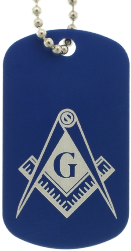 Blue Masonic Dog Tags
