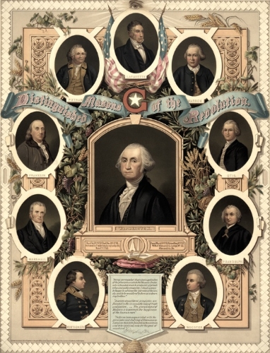 Distinguished Masons of the Revolution Poster