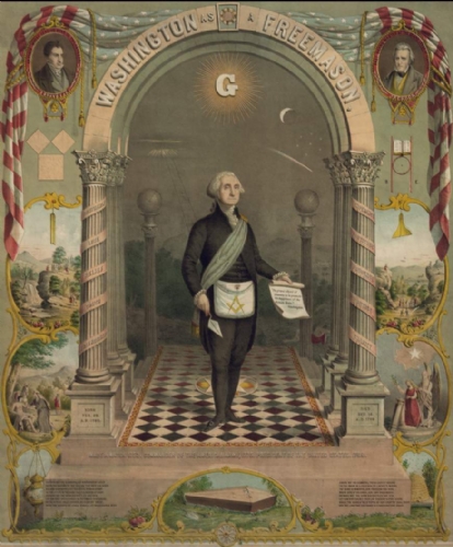 Washington as a Freemason Print