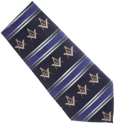 Navy Blue Masonic Tie