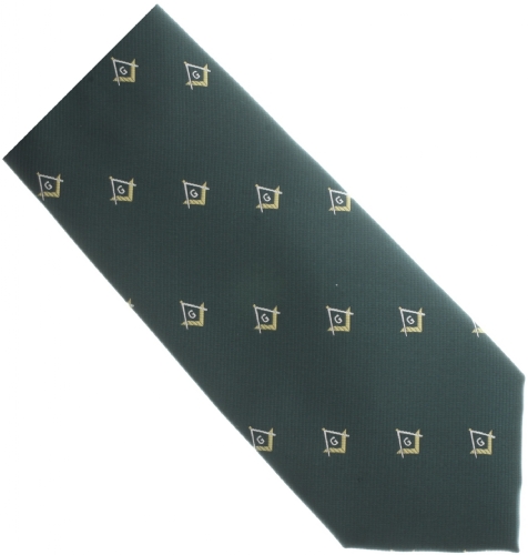 Green / Gold Masonic Tie Green / Gold Masonic Tie