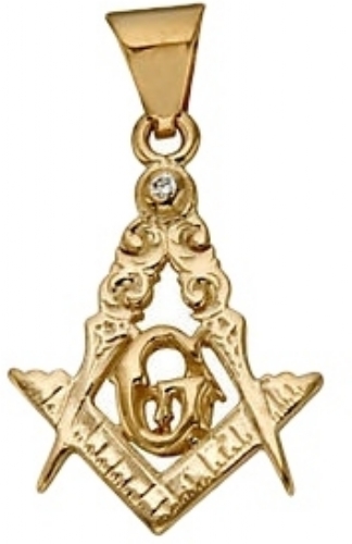 Diamond Masonic Pendant