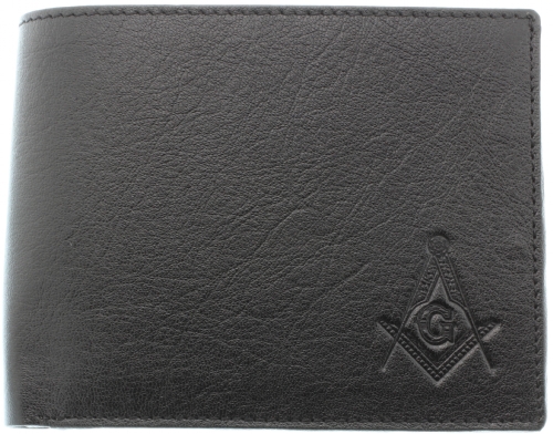 Black Sheep Skin Leather Masonic Wallet Black Sheep Skin Leather Masonic Wallet