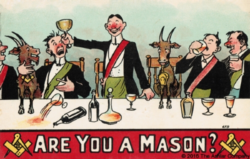 Are you a Mason? Postcard