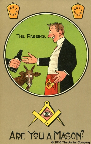 Are you a Mason? The Passing Postcard (Series 1186)