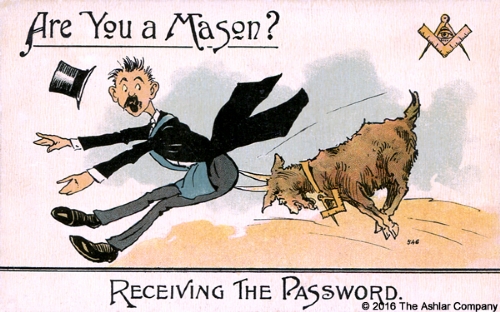 Are you a Mason? Receiving the Password Postcard
