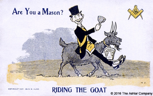 Are you a Mason? Riding the Goat (1907)