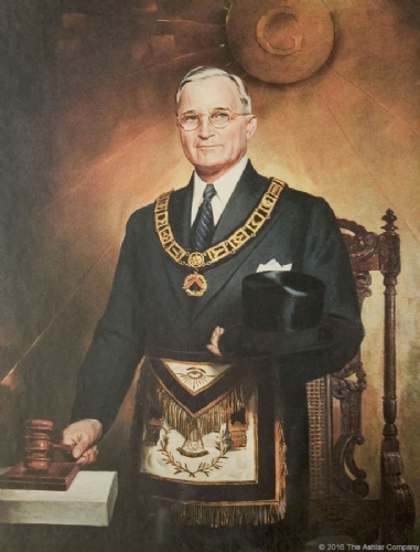 President Truman in Masonic Regalia