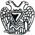 D-11 - The double headed eagle with the yod in the center is for 14th degree and higher members of the Scottish Rite.