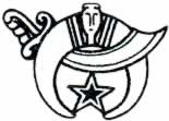 D-18 - The Crescent moon and sword is the primary emblem of the Shriners.