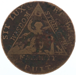 Antique Masonic Coin Model # 357512 Antique Masonic Coin Model # 357512