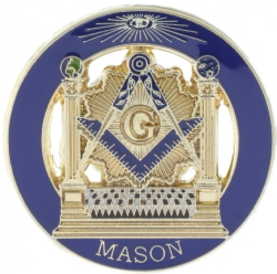 Square & Compass Pillars Mason Pin Model # 357775