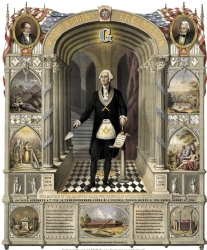 Washington as a Freemason Poster Model # 358409