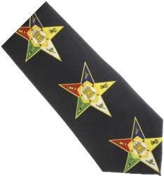 Black Eastern Star Tie Model # 358575