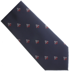 Navy Blue / Red Square & Compass Tie Model # 358605