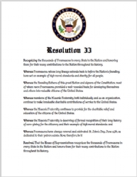 House Resolution #33 Print Model # 358650