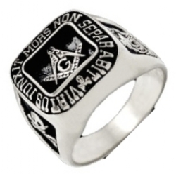 Square & Compass Mortality Ring Square & Compass Mortality Ring