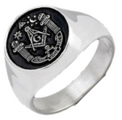 Round Masonic Pillars Ring Round Masonic Pillars Ring