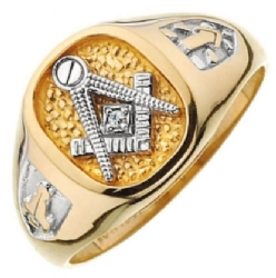 Jeweled Master Masons Ring