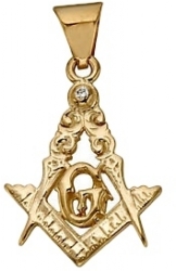 Diamond Masonic Pendant Model # 358816