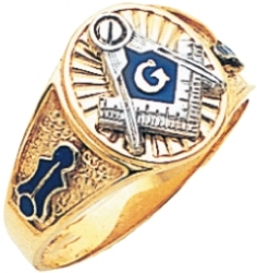 Oval Custom Master Masons Ring