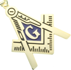 Square & Compass Keychain Model # 360995