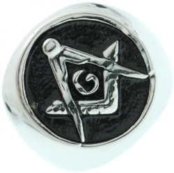 Round Masonic Ring