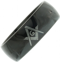Rounded Masonic Band - Last One Sz 13 Rounded Masonic Band - Last One Sz 13