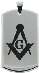 Heavy Stainless Steel Masonic Pendant Model # 361233 Heavy Stainless Steel Masonic Pendant Model # 361233