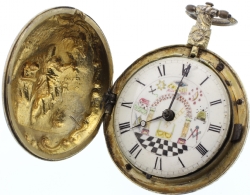 18th Century Masonic Fusee Pocket Watch Model # 361362 18th Century Masonic Fusee Pocket Watch Model # 361362