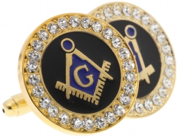 Gold Tone Jeweled Cufflinks Model # 361541 Gold Tone Jeweled Cufflinks Model # 361541