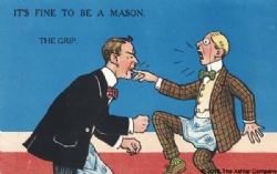 It's Fine to be a Mason. The Grip Postcard Model # 361616