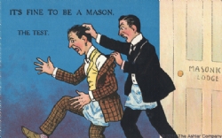 It's Fine to be a Mason. The Test Postcard Model # 361619