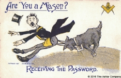 Are you a Mason? Receiving the Password (1907) Model # 361636
