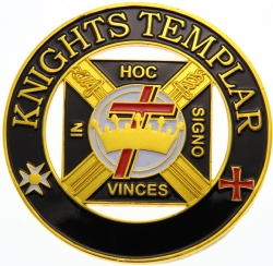 Knights Templar Cut Out Auto Emblem