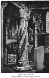 Apprentices Pillar at Roslyn Chapel Print Model # 362064