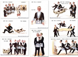 Are you a Mason? 8 Postcard Set Model # 363732