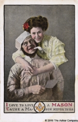 A Mason Never Tells Postcard Model # 363769