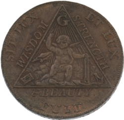 Antique Masonic Coin Model # 363811 Antique Masonic Coin Model # 363811