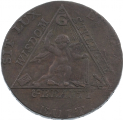 Antique Masonic Coin Model # 363814 Antique Masonic Coin Model # 363814