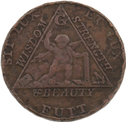 Antique Masonic Coin Model # 363817 Antique Masonic Coin Model # 363817
