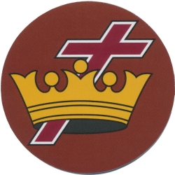Knights Templar Cross & Crown Magnetic Car Emblem Model # 363975