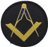 Gold Square & Compass Patch (No G) Model # 357474