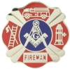 Fireman Mason Lapel Pin