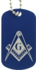Blue Masonic Dog Tags Model # 357905