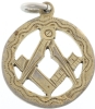 .925 Antique 1909 Birmingham Masonic Pendant Model # 357923