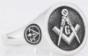 Design Your Own Custom Masonic Round Ring Model # 357933