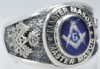 Design Your Own Subdued Symbol Masonic Ring Model # 357951