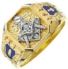 Jeweled Master Mason Nugget Ring Model # 358810